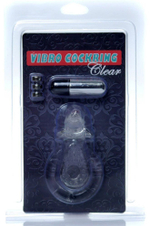 Прозрачное эрекционное виброкольцо с дельфином (Цвет: прозрачный)