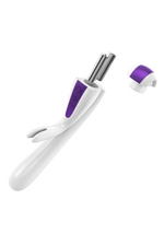 Вибратор Rabbit с клиторальным стимулятором ежевичный (5 режимов) (Цвет: ежевичный)