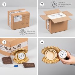 Часы настольные Акойя Айвори