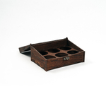 Подарочный деревянный короб для рюмок (стопок). PK41