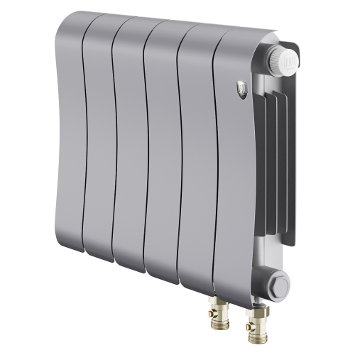 Радиатор биметаллический Royal Thermo Infinity 300 Silver Satin VR80 - 6 секц.