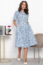 Платье Стиляги (бело-голубое) П13998-16М LT Collection