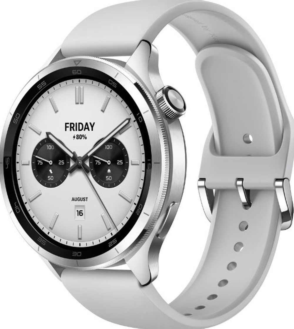 Смарт-часы Xiaomi Watch S4 47 мм серебристый-белый
