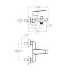 Смеситель для ванной без душевого гарнитура CIVIC 510501S