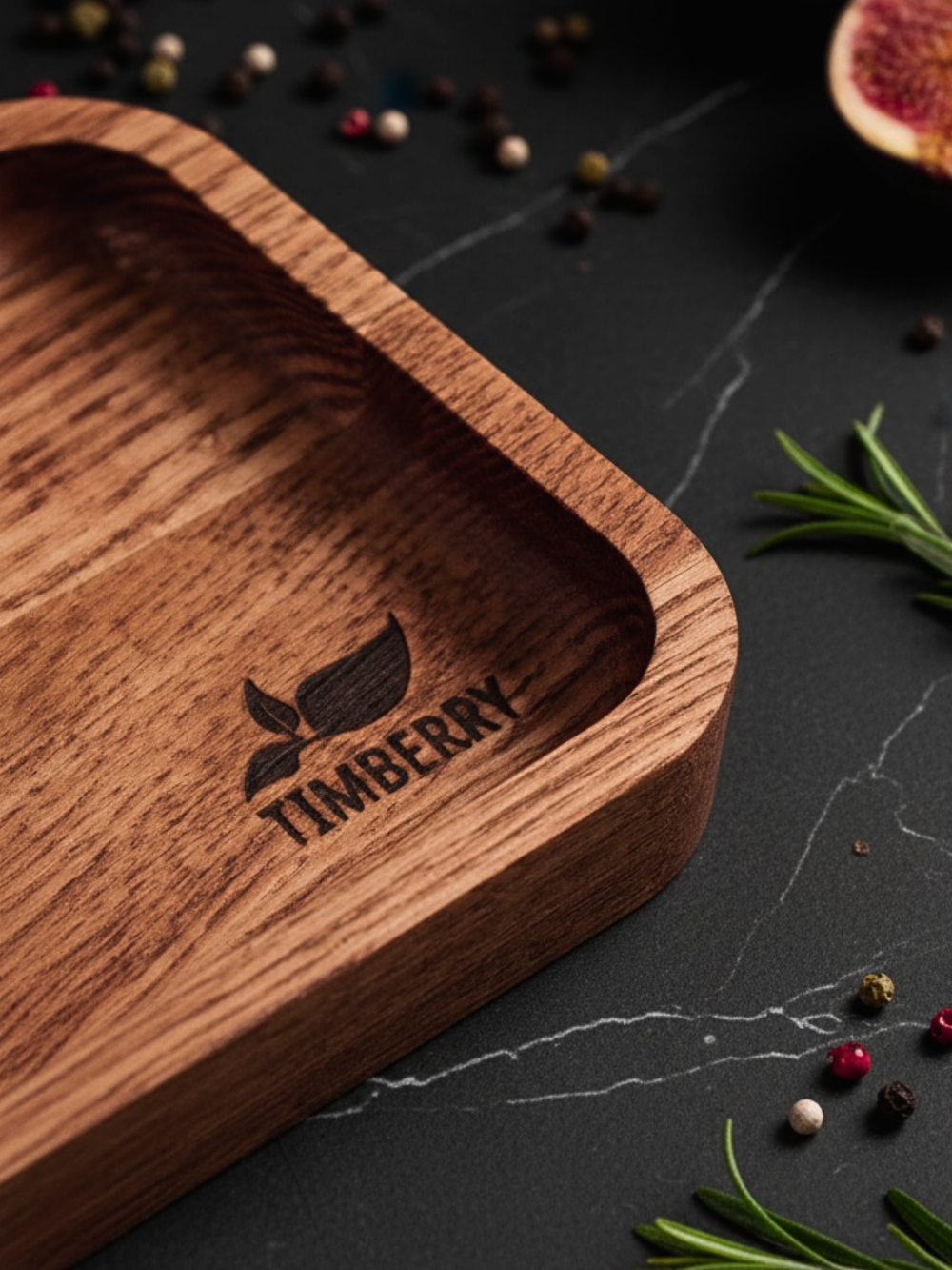 Подставка-поднос под кружку деревянная