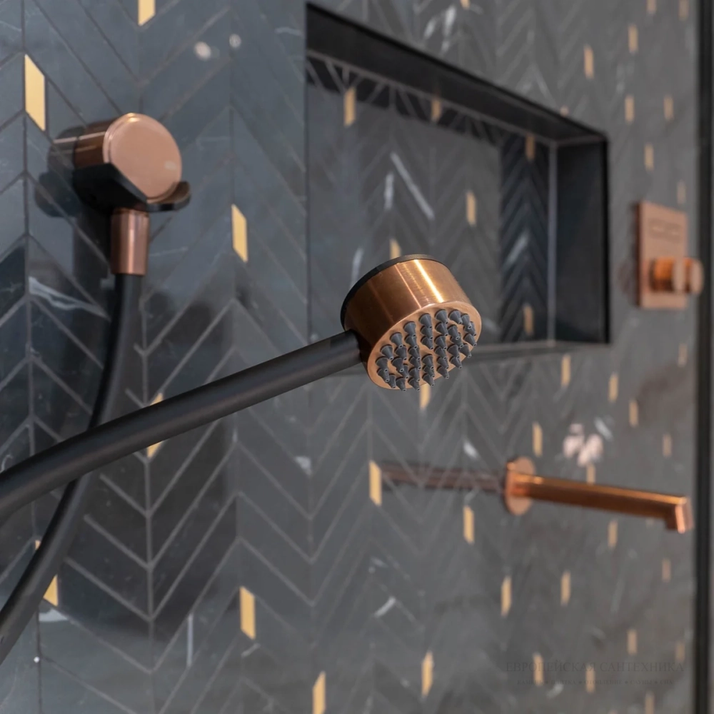 Ручной душ Gessi HI-FI, настенный, магнитный, цвет Matte Black
