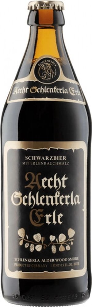 Пиво Шленкерла Эрле Шварцбир / Schlenkerla Erle Schwarzbier 0.5 - стекло
