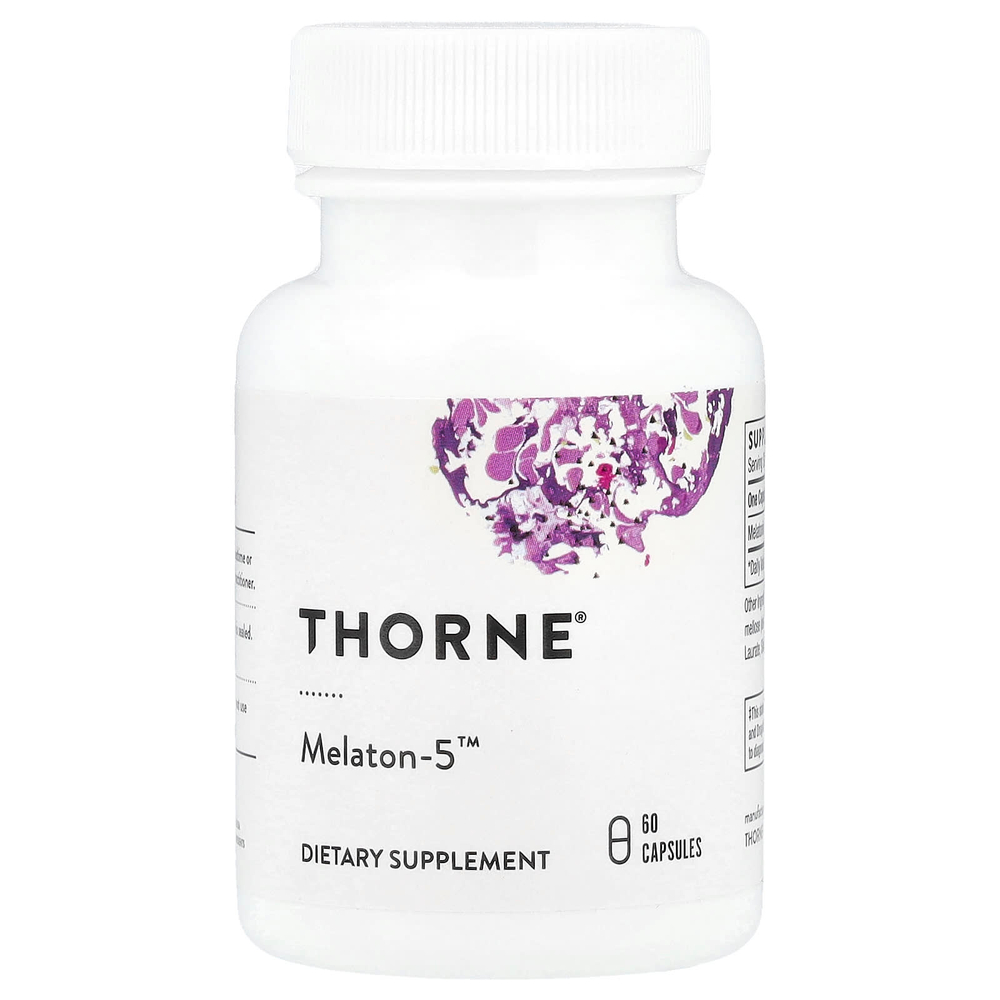 Thorne, Melaton-5™, 60 капсул (5 мг в 1 капсуле)