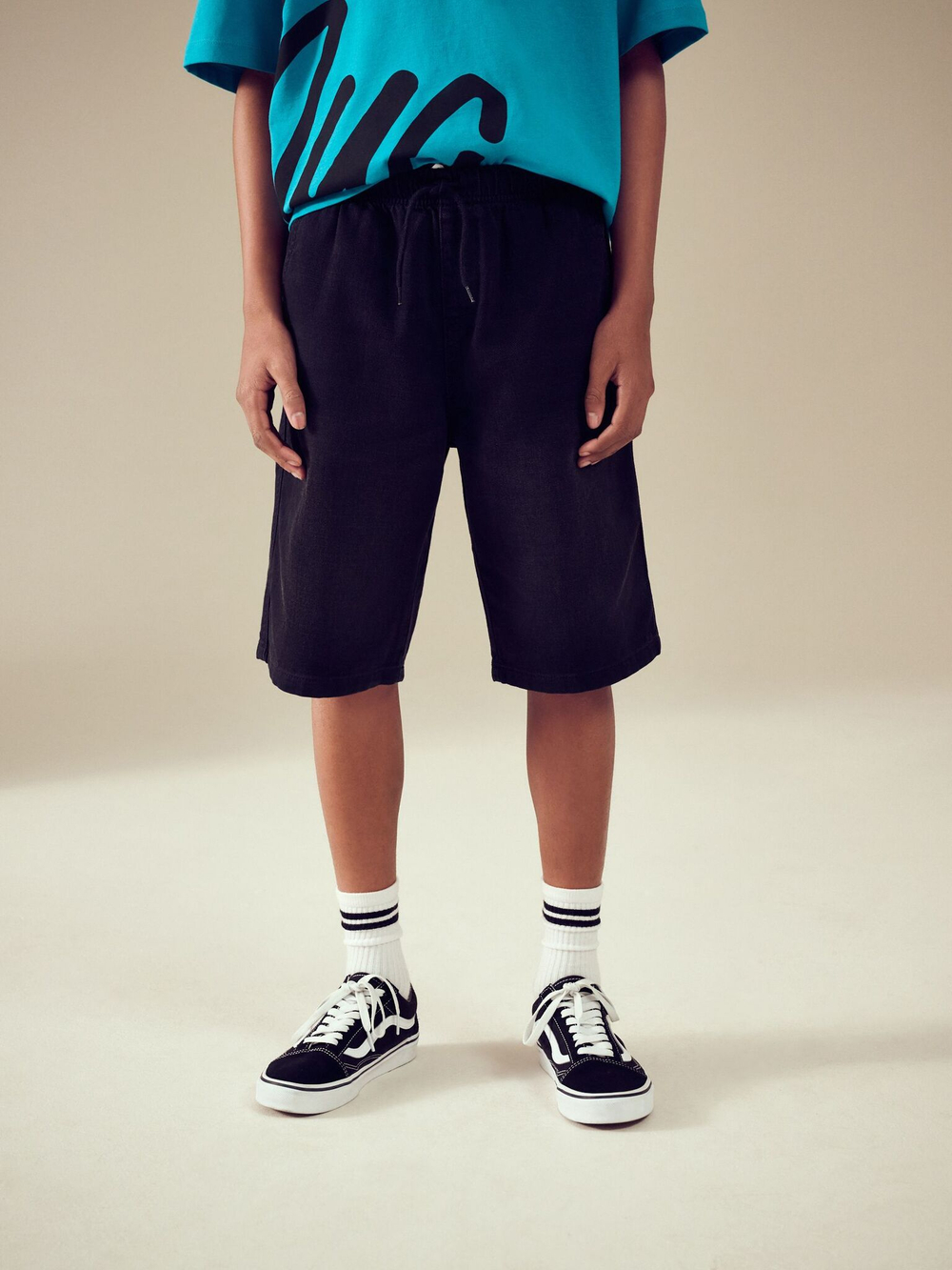 Шорты джинсовые для мальчика Next AC5-634, Черный