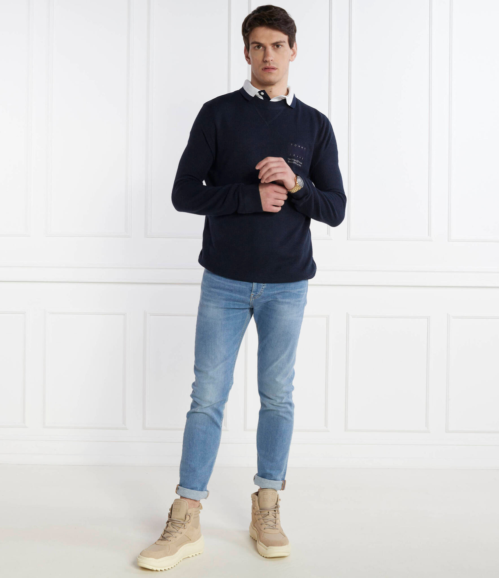Свитер TJM REG STRCT TONAL FLAG Tommy Jeans - темно-синий(DM0DM18456)