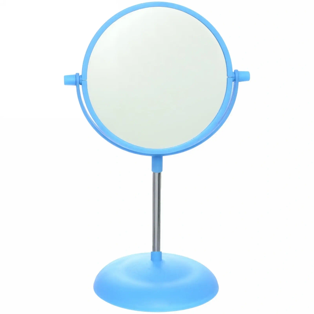 Зеркало настольное на ножке «Beauty», двухстороннее с увелич., микс 3 цвета, 30см, d-15см