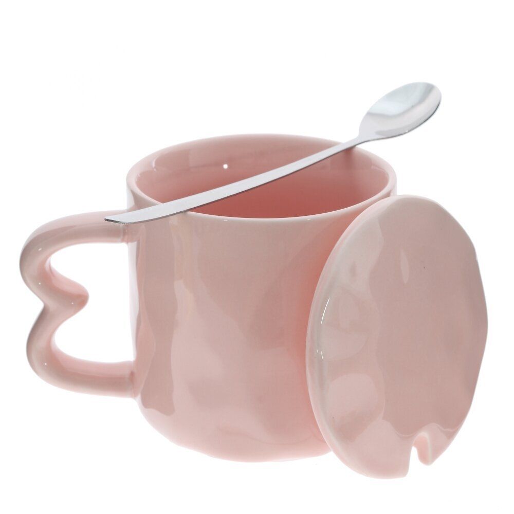 GAEM Набор из 2-х Кружек с крышкой и ложкой, 300 мл, L12 W9 H9 см, 2в.