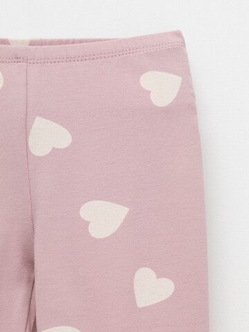 брюки  для девочки  КР 4321/розовый лед,сердечки к597