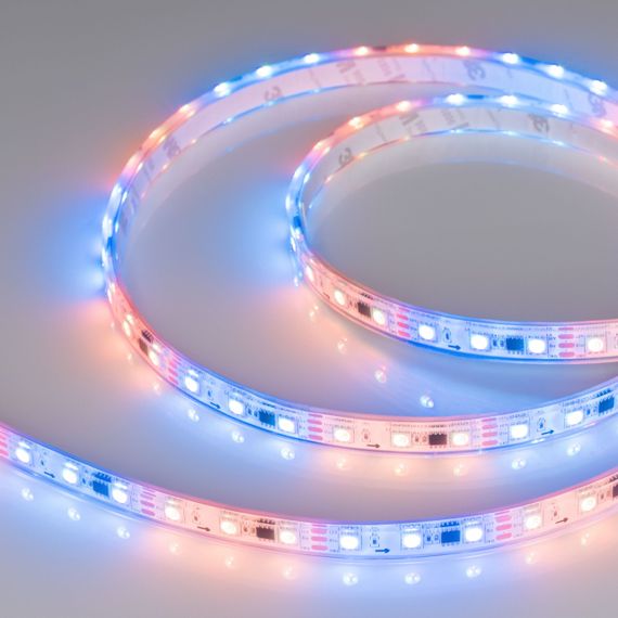 Светодиодная влагозащищенная лента Arlight 14,4W/m 60LED/m 5060SMD разноцветная 5M SPI-P-B60-12mm 12V RGB-PX3 026365(3)