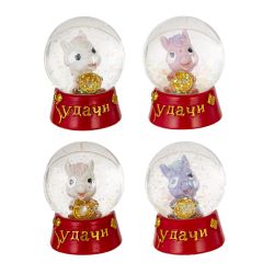 GAEM Фигурка декор в стекл шаре "Лошадка", L4,5 W4,5 H5,5 см, 4в.