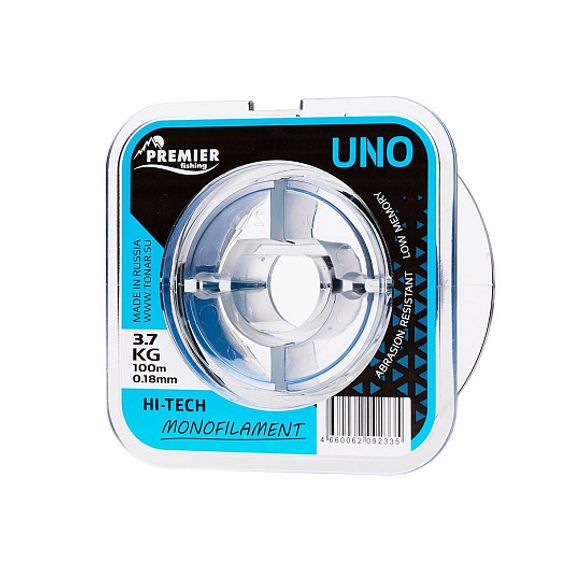 Леска UNO 0,18mm/100m Blue Nylon (PR-U-B-018-100) Premier Fishing