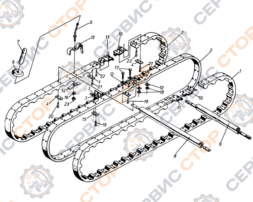 Транспортер ботвоудалителя Anna