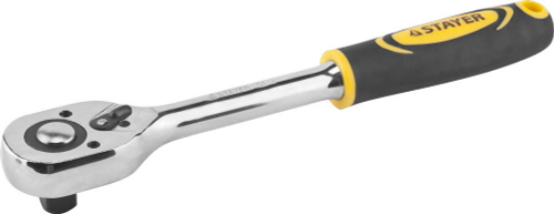 Трещотка для торцовых головок STAYER ″PROFI″, Сr-V сталь, 45 зубцов, 1/2″