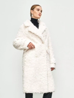 Премиальная шуба чебурашка Люкс эко-мех, SilverFox (арт. S1160rm05bz)