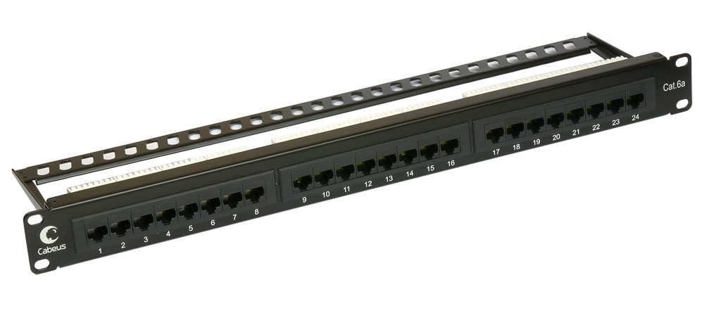 Патч-панель  Cabeus PL-24-Cat.6A-Dual