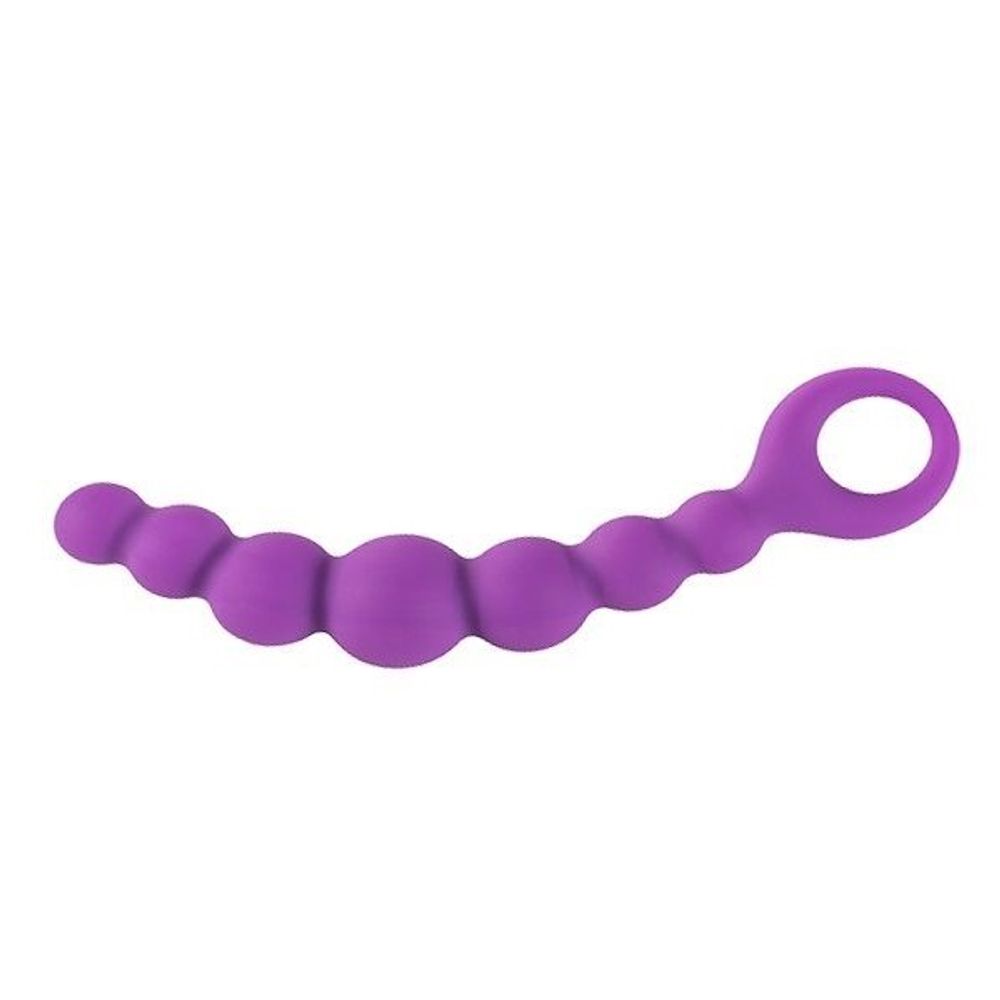 Фиолетовая анальная цепочка Adrien Lastic Bubble-Chain