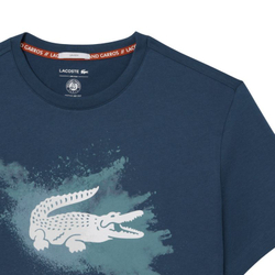Мужская теннисная футболка Lacoste Roland-Garros Edition Sport - небесный