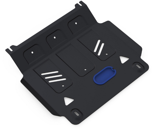 Защита картера Rival для Mitsubishi L200 IV (V - все) 2006-2015/Mitsubishi Pajero Sport II (V - все) 2008-2016, сталь 3 мм, с крепежом, штампованная, 2111.4033.1.3