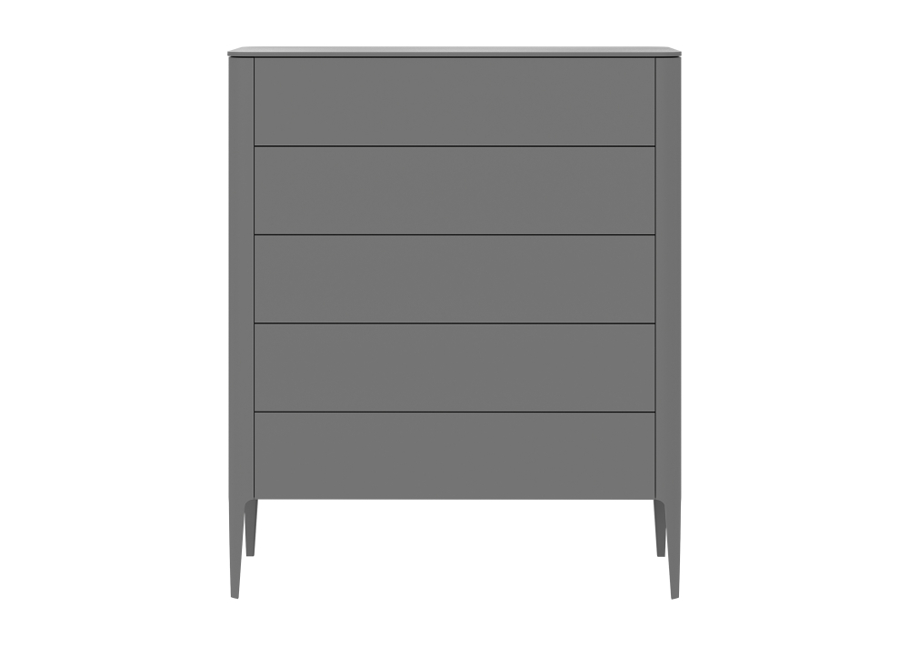 Комод Type 5 ящиков ширина 100 см (серый)