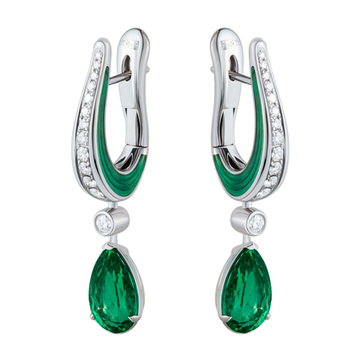 Серьги с Изумрудами и Бриллиантами, E0020-20/1