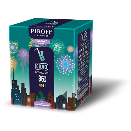Батарея салютов PIROFF "СОЛО"