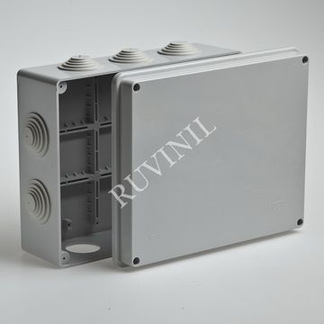 Коробка распределительная ОП 240*195*90мм IP55 серая Ruvinil 67065 1/7