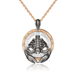 Подвеска «Скорпион» из комбинированного золота