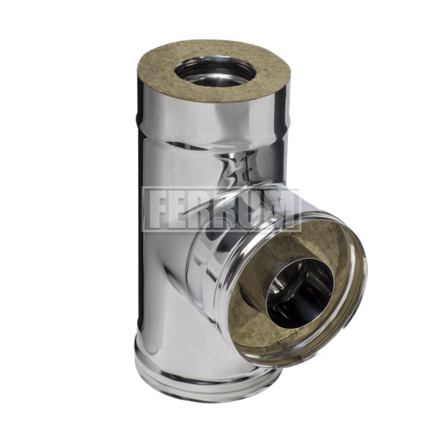 Сэндвич-тройник 90° (430/0,5мм + оц.) Ф200х280