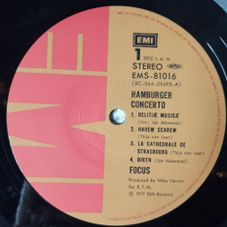 Винтажная виниловая пластинка LP Focus Hamburger Concerto (Japan 1977) (No Obi) La Cathedrale De Strasbourg