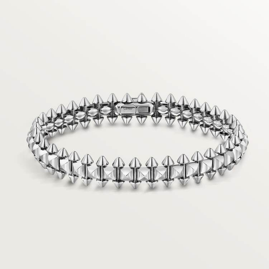 Clash de Cartier bracelet, flexible, medium model in white gold