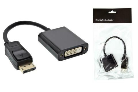 Кабель цифровой DisplayPort DP (M) --- гнDVI-D (F) 15см