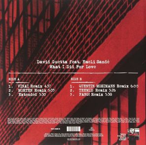 David Guetta Feat. Emeli Sande / What I Did For Love (Remixes EP)(12" Vinyl EP)