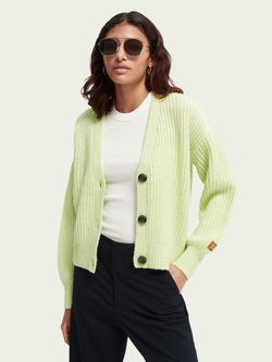 Кардиган Scotch&Soda V-neck boxy-fit knitted cardigan