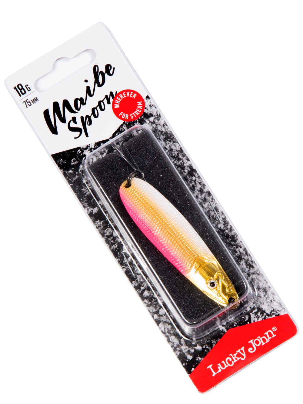 Блесна Lucky John Maibe Spoon 75 мм, 18 г, цвет 008