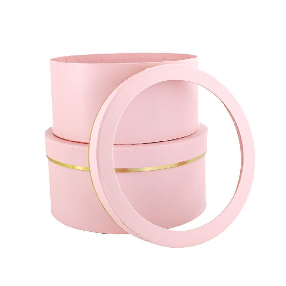 Набор шайба с окном/2шт D25хH12 см, D23хH11см (Розовый)