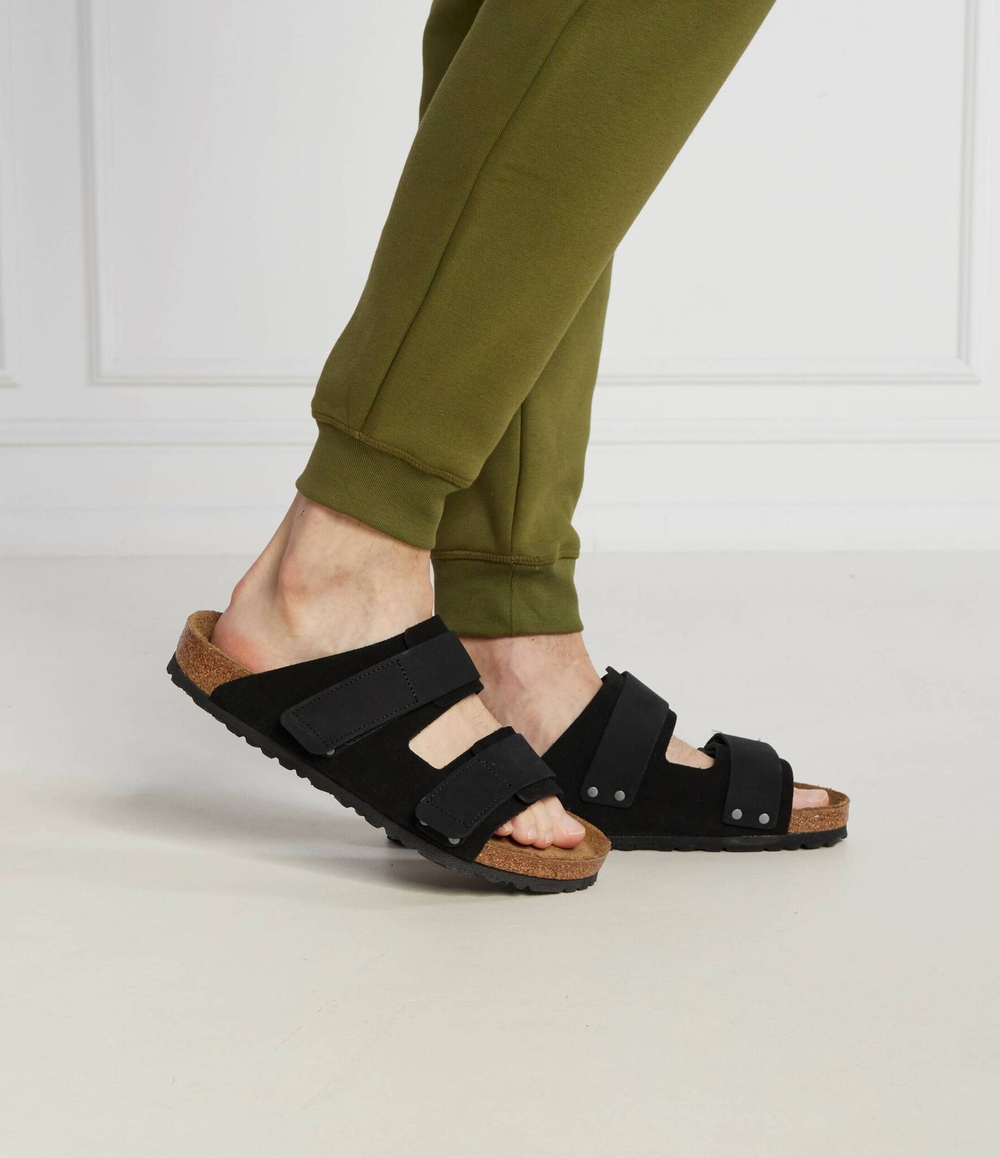 Шлепанцы кожаные uji vl nu black Birkenstock - черный(1024810)