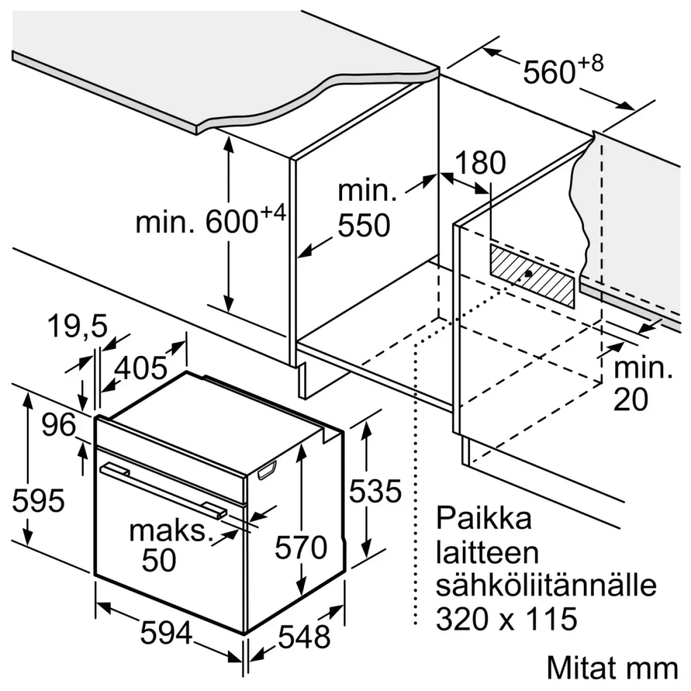 Духовой шкаф Bosch HBA533BS0S