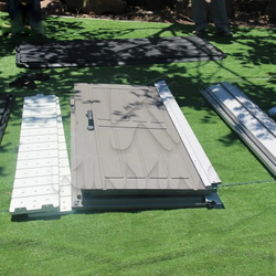 Садовый пластиковый сарай HouzBlock Comfort-3 7,5x11