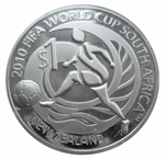 1 доллар Чемпионат мира по футболу ЮАР 2010 г. Новая Зеландия 2009 г. Proof