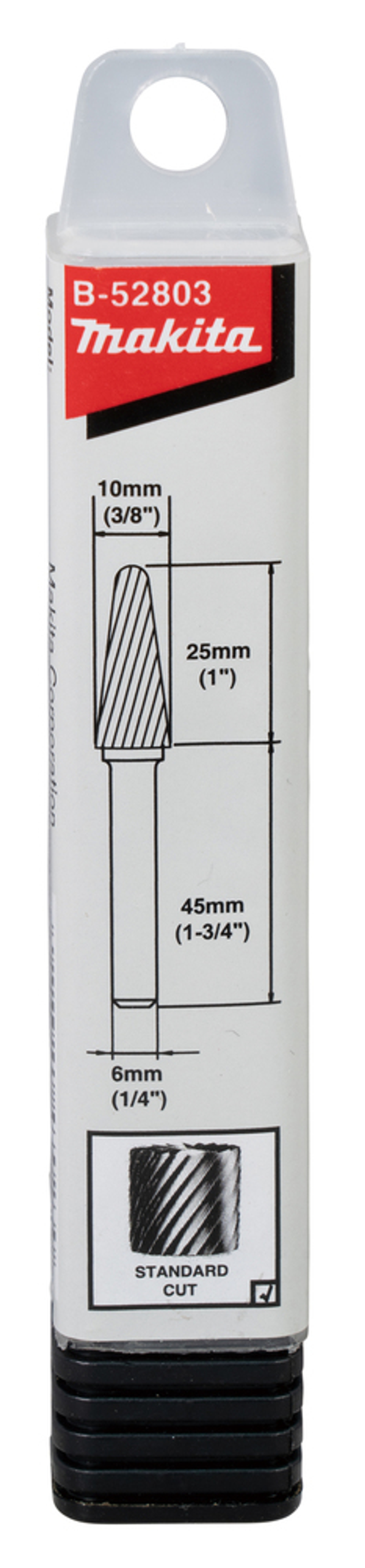 Насадка твердосплавная 10x20x6 для ПШМ, (сталь/нержавейка, стандарт. тип, SL) Makita B-52803