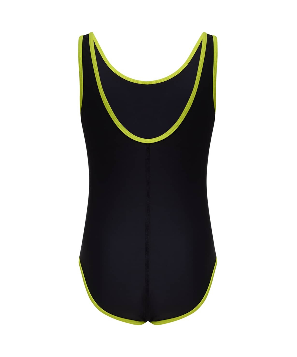 Купальник для плавания Edge Black/Lime, полиамид, детский