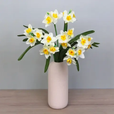 Искусственные цветы «Нарциссы» 60см белые