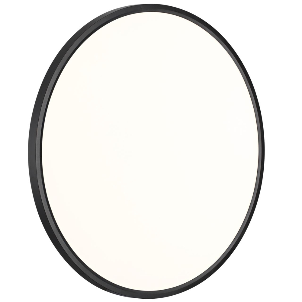 7660/48L MITRA LED SN 554 Светильник пластик/белый/черный LED 48Вт 3000/4000K D600 IP40 ALFA BLACK