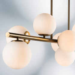 815083 Люстра CROCO 8х40W E14 ЛАТУНЬ