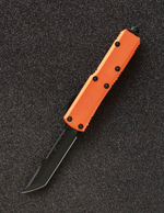 Автоматический складной нож SteelBro UTX-85 Hellhound Black VG-10 719-1OR (оранжевый) фронталка/выкидуха